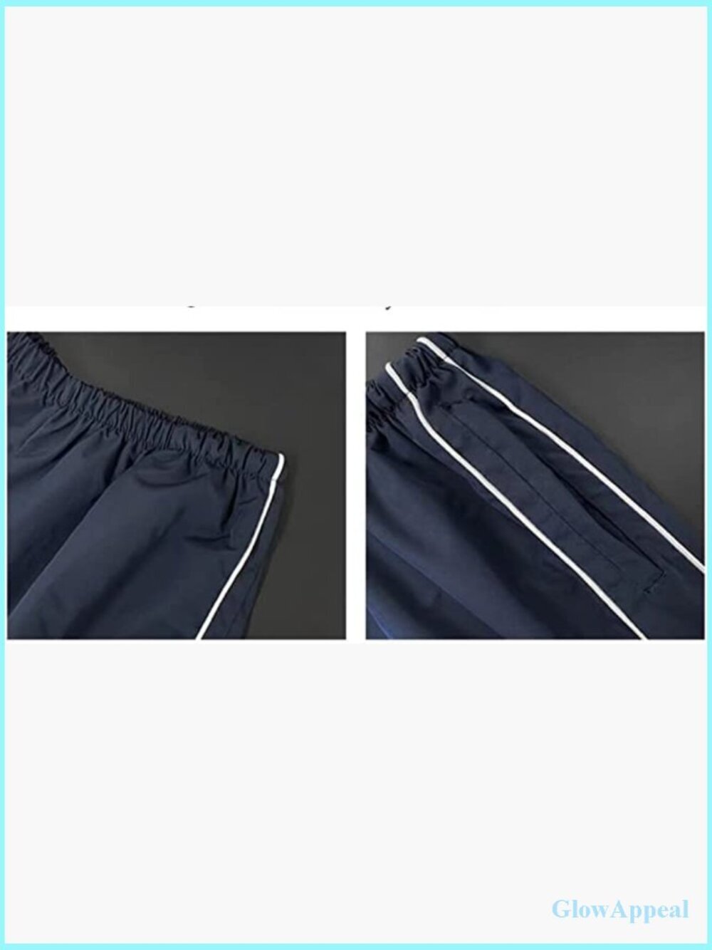 Women's Baggy Parachute Track Pants Polyester Drawstring Loose Fit - Picture 5 of 7